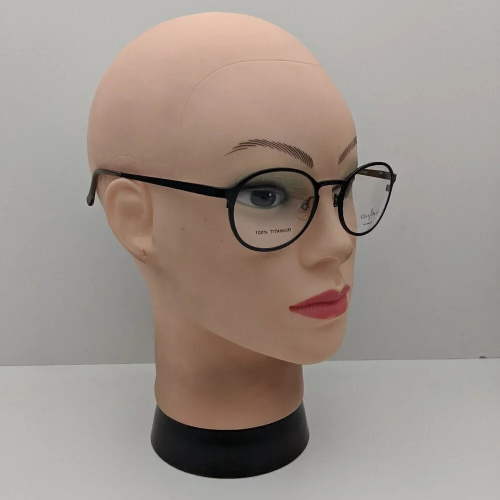 🕶️Cole Haan Brown Horn CH237 Eyeglasses 50/21/140 | ALH339🕶️​
